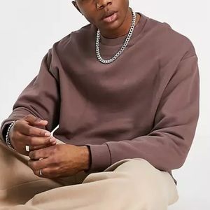 ASOS DESIGN oversized sweatshirt in washed brown